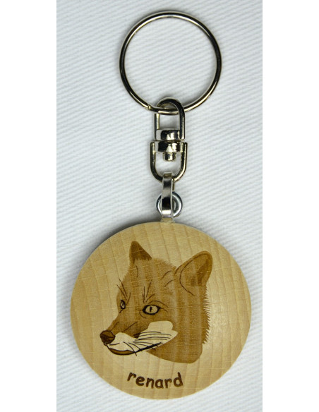 porte clé renard roux