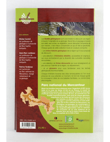 les guides géologiques: parc national du Mercantour