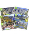 Collection de cartes postales : paysages géologiques des vallées du Mercantour